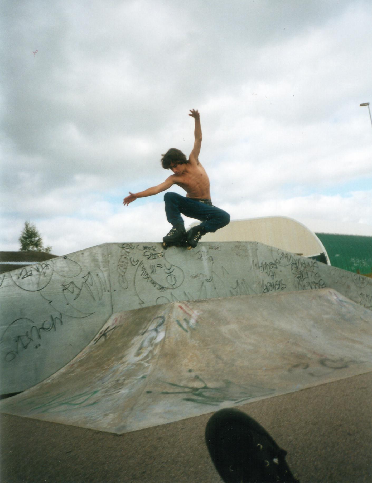 Un backside mistrial d'anti au skate park de Limoges pris par Bou�bou�